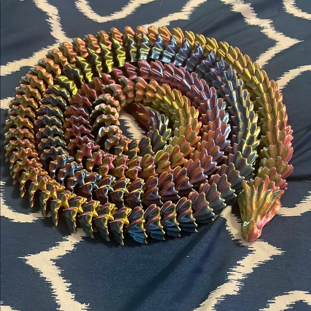 5ft Colorful Reptile Decor Spiral